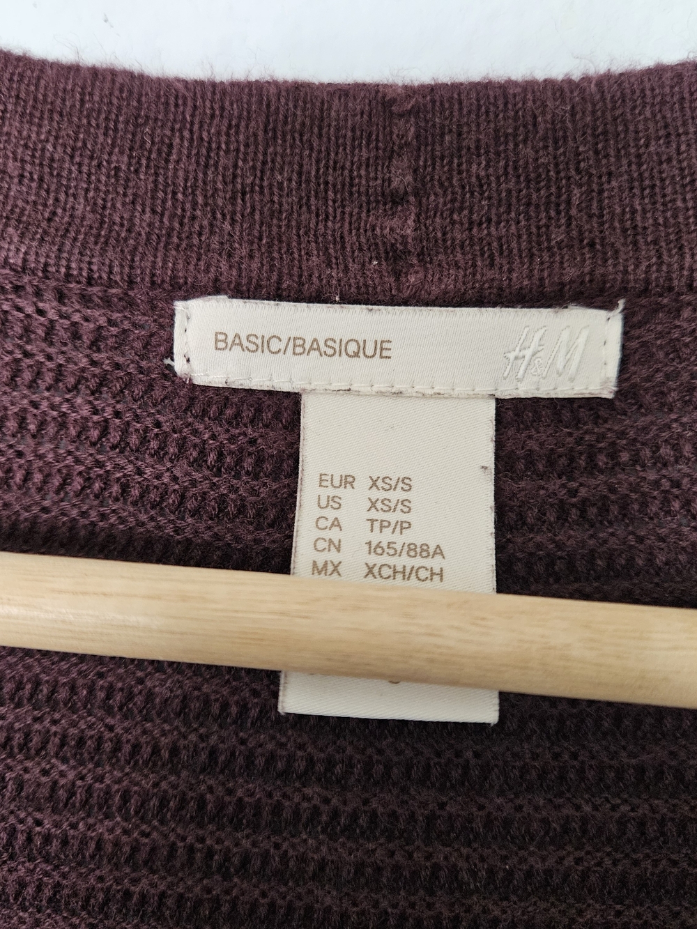 H&M Plum Ribbed Open-Front Cardigan - Picture 3 of 6